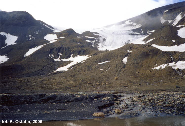 Bevanbreen glacier